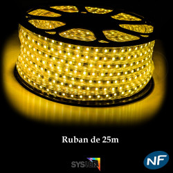 Ruban LED 50 mètres or