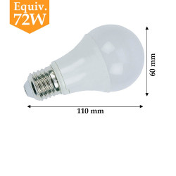 Ampoule LED E27 9W angle 360 degrès