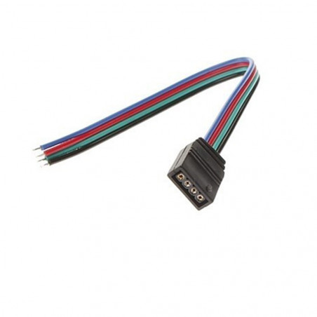Connecteur avec raccord femelle pour ruban RGB 12V