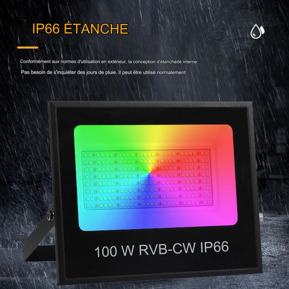 Projecteur LED RGBCW connecté